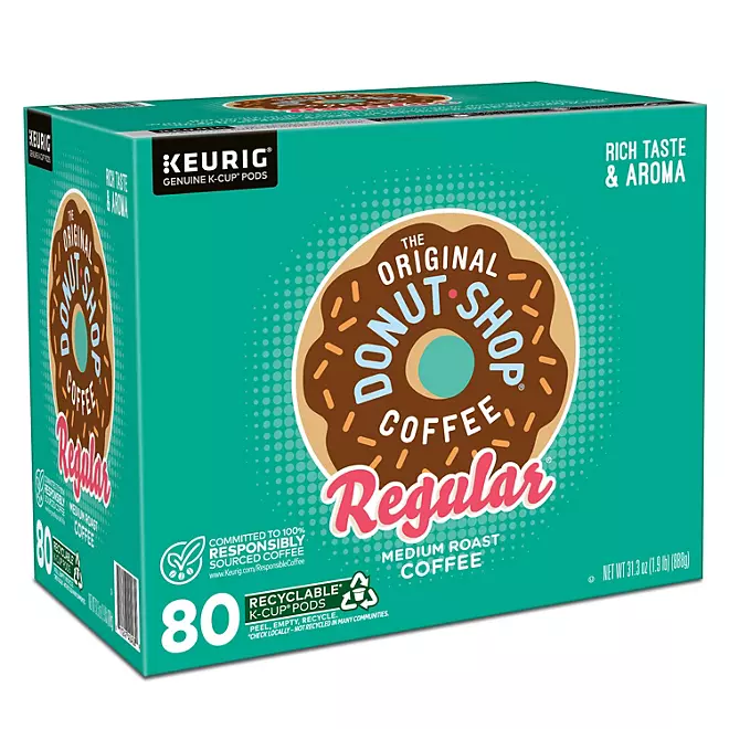 The Original Donut Shop Medium Roast K-Cup Pods, Regular, 80 ct.