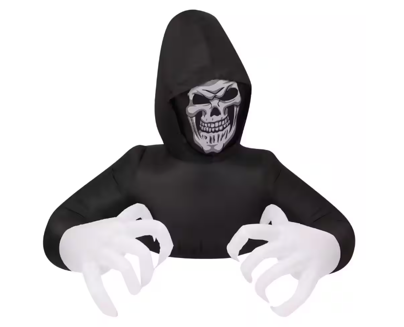 Haunted Hill Farm 4.9 ft. Inflatable Pre-Lit Grim Reaper