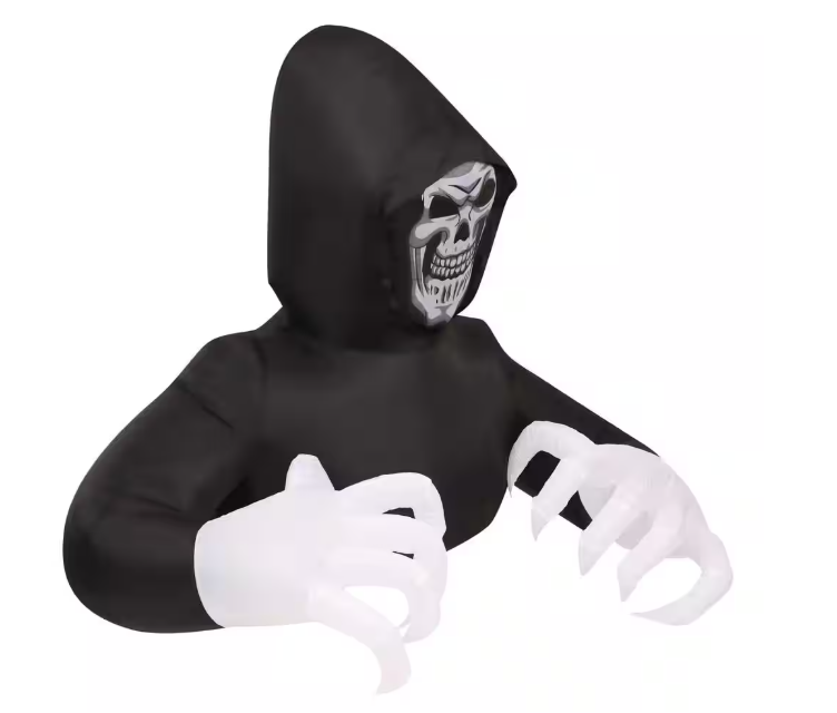 Haunted Hill Farm 4.9 ft. Inflatable Pre-Lit Grim Reaper