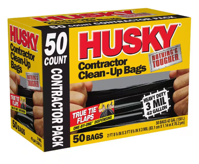 Husky 42 Gal. Contractor Bags (50-Count)
