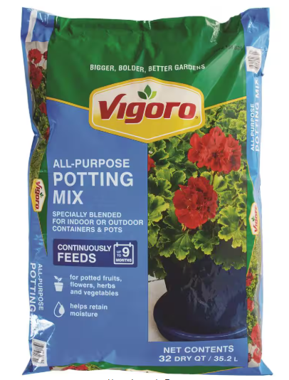 Vigoro 32 qt. All Purpose Potting Soil Mix for Indoor or Outdoor