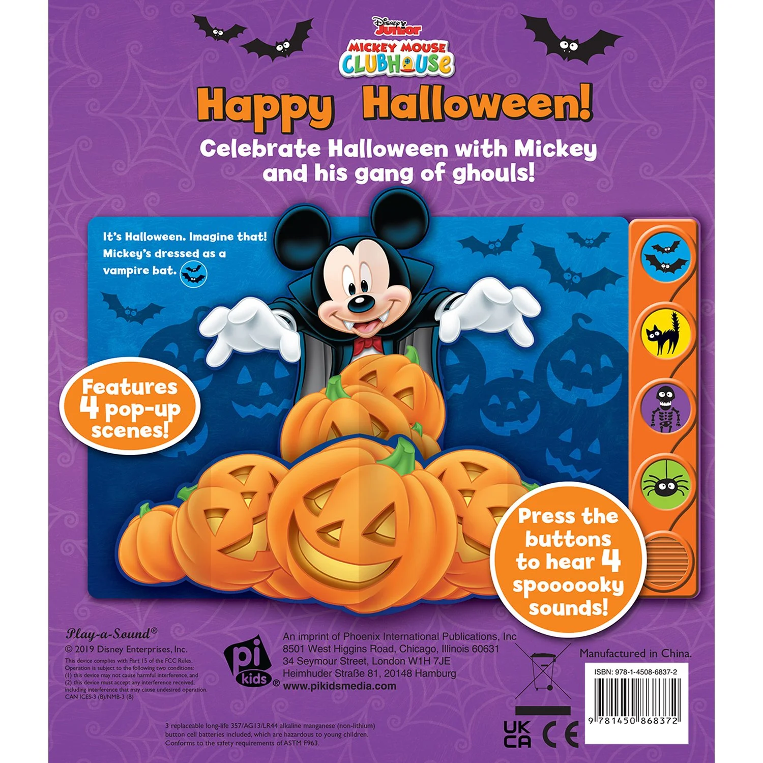 Junior Mickey Mouse Clubhouse Happy Halloween, Sound Book