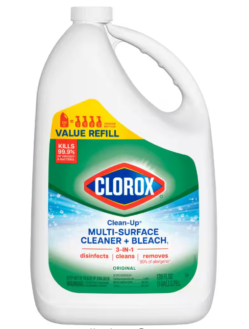 Clorox Clean-Up 128 oz. Original Scent All-Purpose Cleaner with Bleach Spray Refill