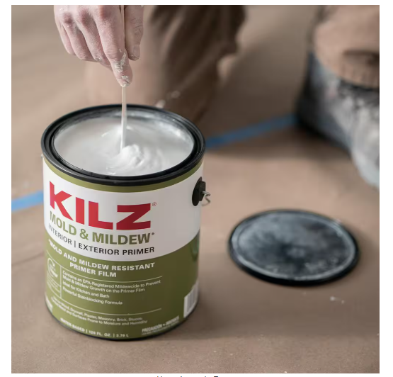 KILZ Mold and Mildew Water Based Interior and Exterior 1 qt. Primer