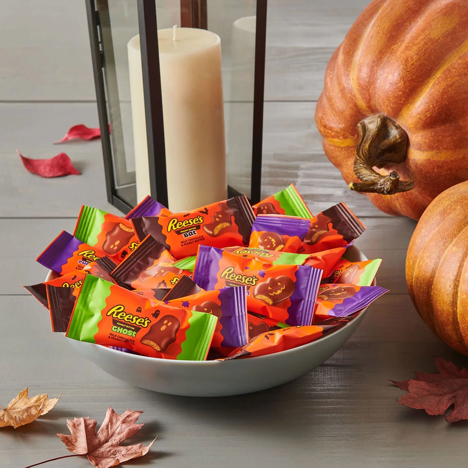 Halloween Milk Chocolate Peanut Butter Shapes Candy, Snack Size, 100 pcs.