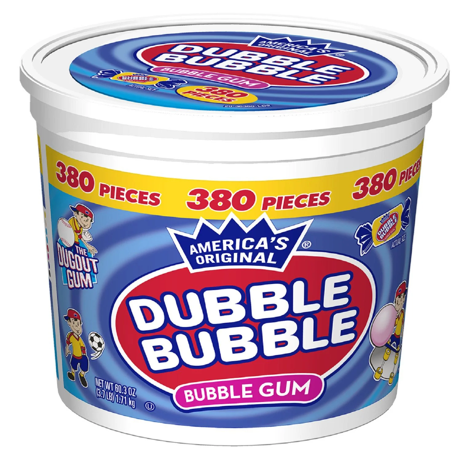 Dubble Bubble Gum, 380 pcs.