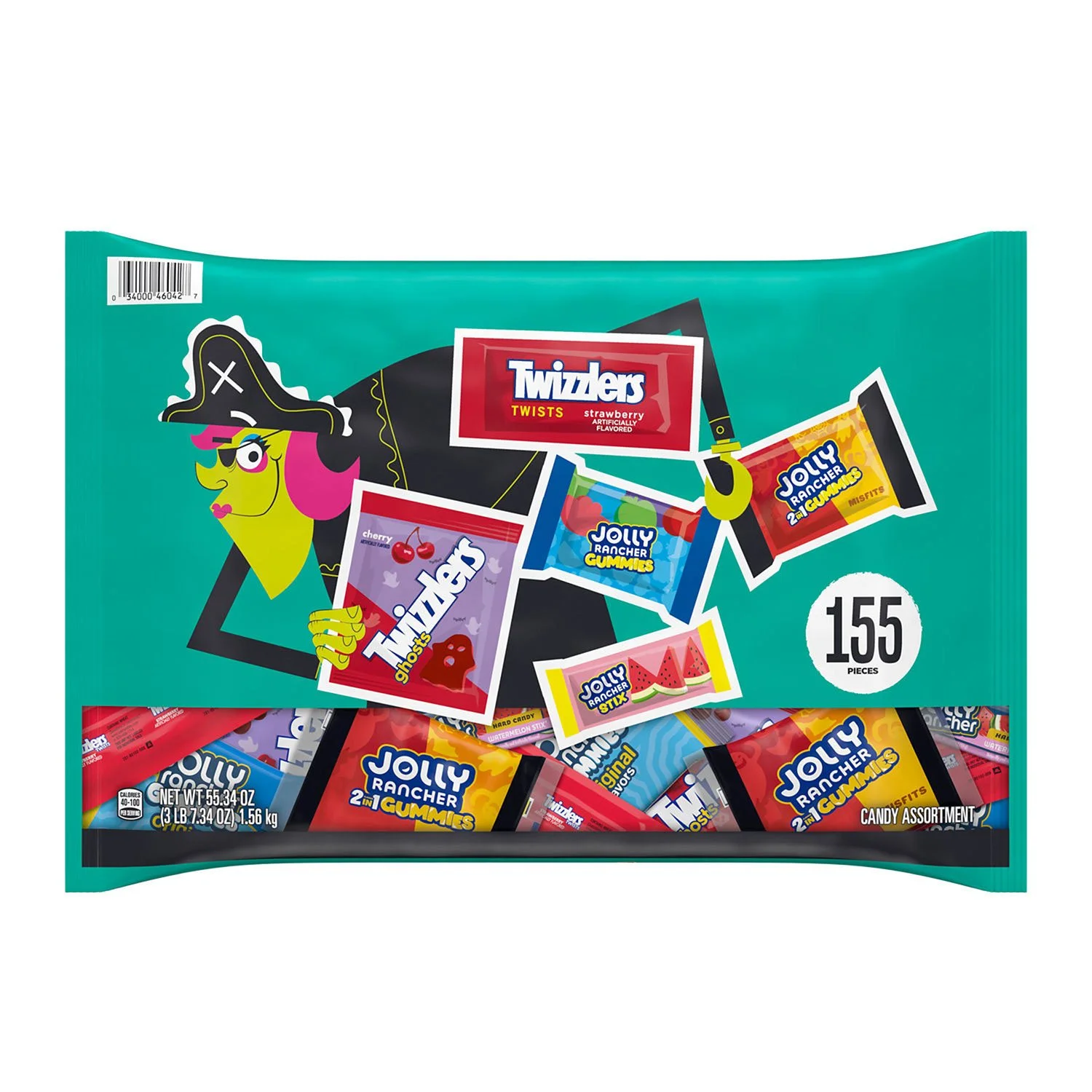 HERSHEY'S Variety Pack Fruit Flavored Halloween Candy, 155 pcs.