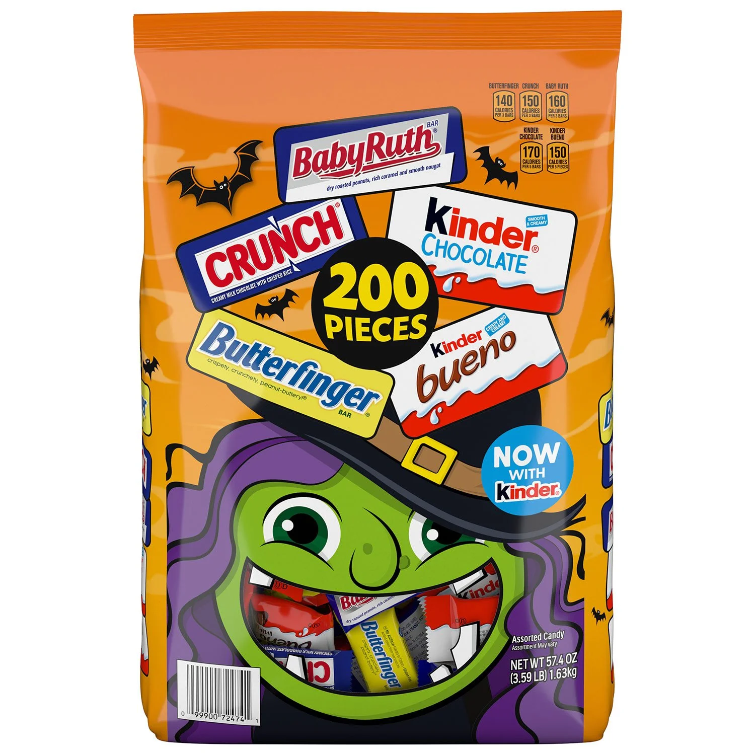 Halloween Candy, Variety Pack, 200 pcs.