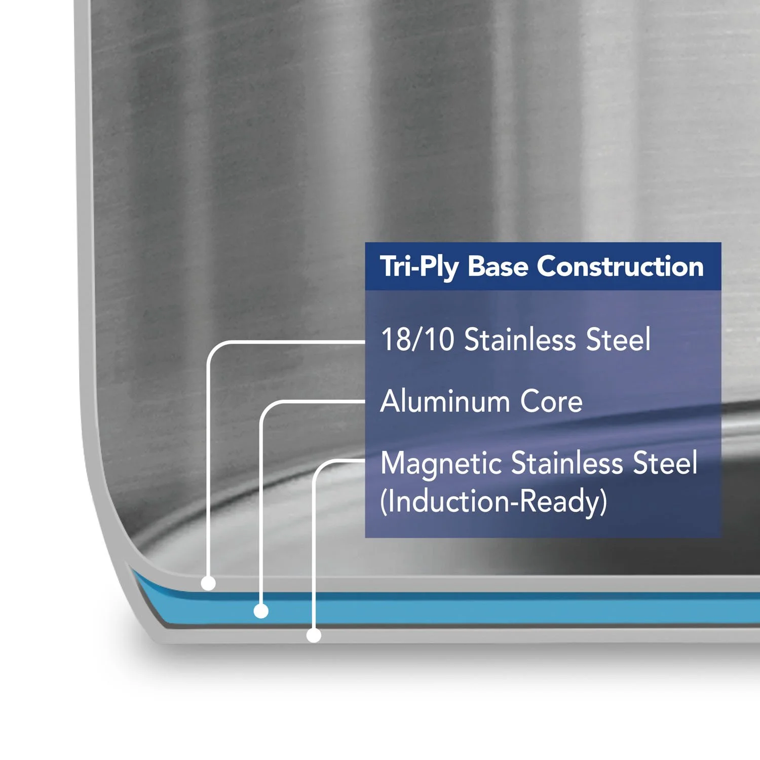Tramontina 12 Quart Covered Stainless Steel Stock Pot