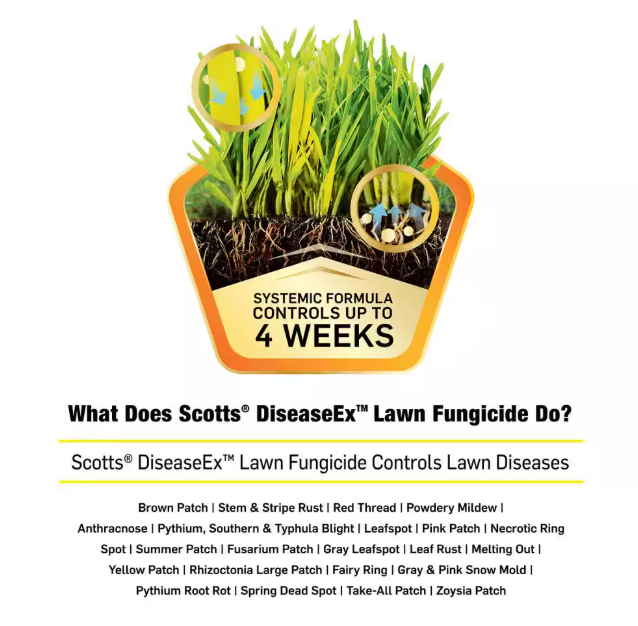 Scotts DiseaseEx 10 lbs Lawn Fungicide Controls and Prevents Disease