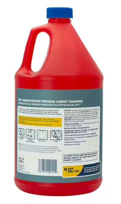 ZEP 1 Gallon Premium Carpet Shampoo thumbnail 2